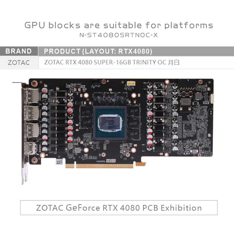Bykski N-ST4080SRTNOC-X Blok G - Rtx 4080 Water Cooling Block ulasan dan harga