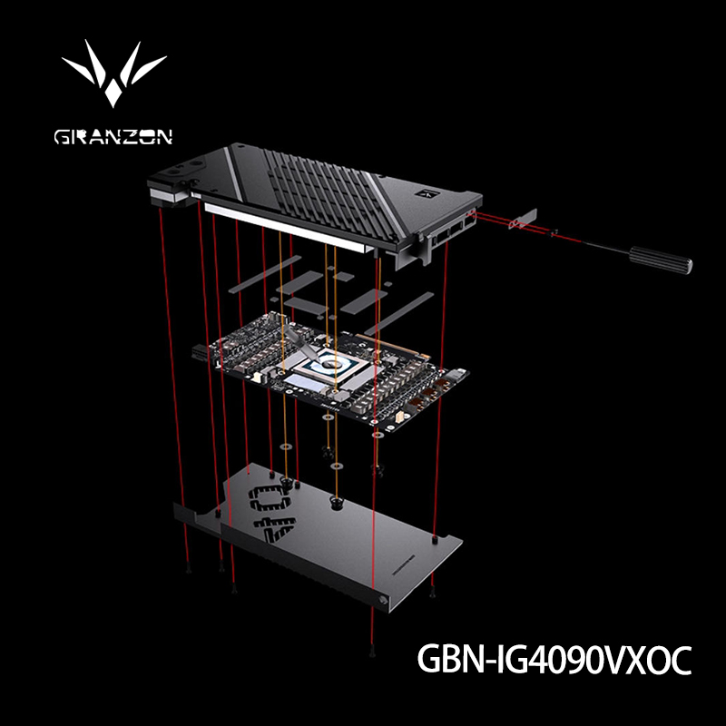 Blok Air Granzon untuk Kartu G - Rtx 4090 Water Block Full Cover ulasan dan harga